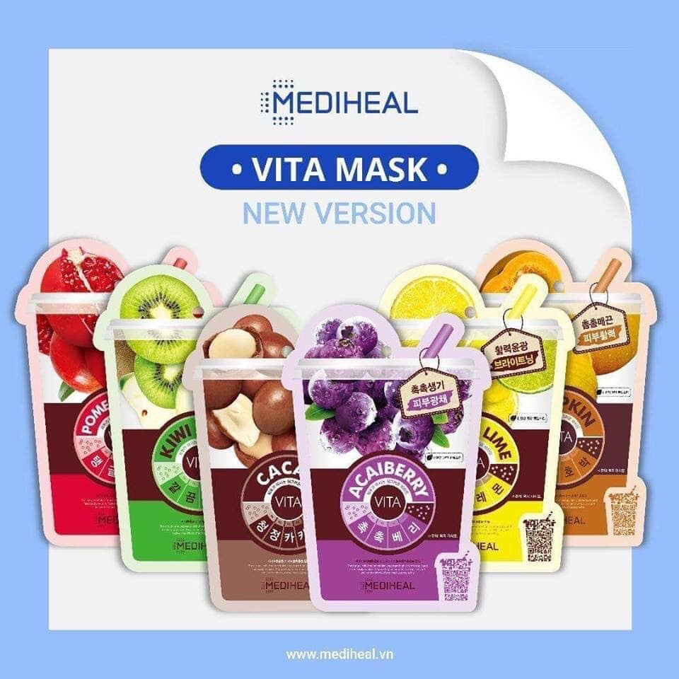 Mặt Nạ Hương Trái Cây Dưỡng Da Cấp Ẩm Chính Hãng Mediheal Essential Mask EX 25ml