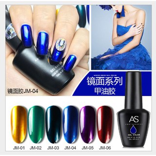Set sơn gel AS màu xanh kính JM bộ 7 chai