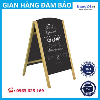 Bảng Menu Đứng 2 Mặt - MĐ02 (Tặng kèm 1 hộp phấn màu, 1 bút dạ quang và 1 xóa bảng)