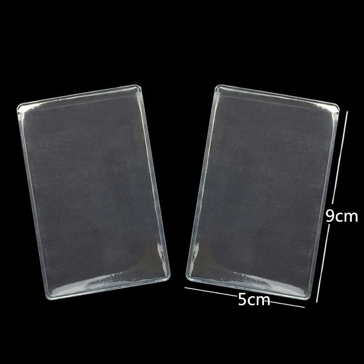 Set 5 Túi Đựng Thẻ Tín Dụng / Danh Thiếp Bằng Nhựa pvc Trong Suốt Ốp