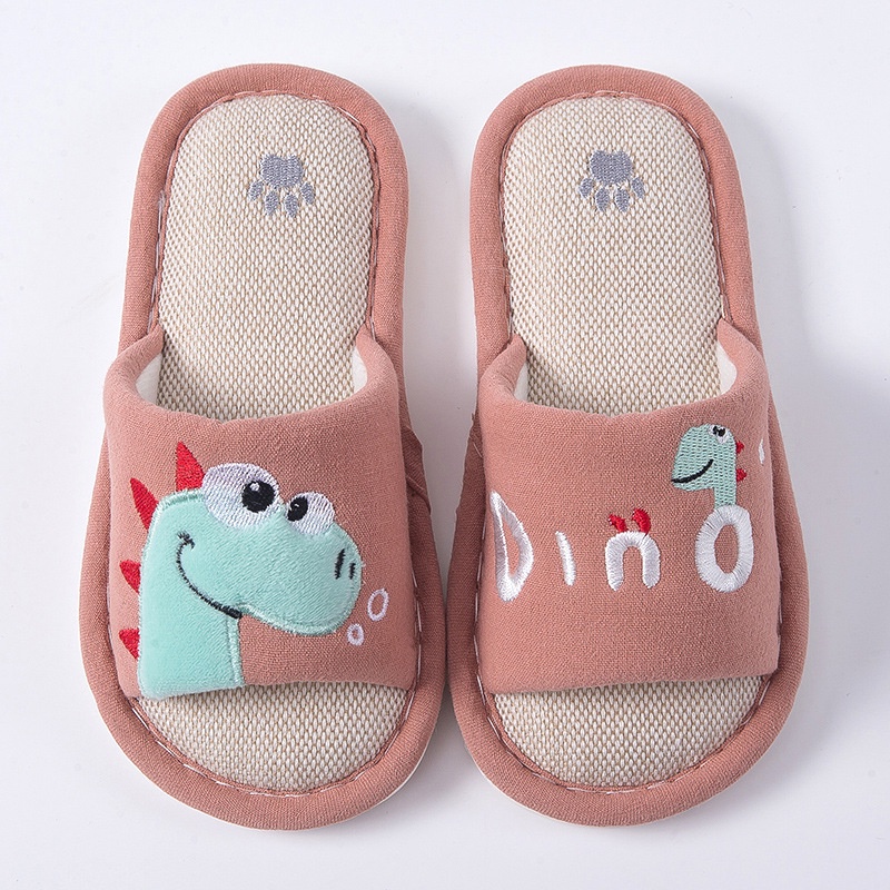 Dép Đi Trong Nhà Chống Trượt Hình Khủng Long Hoạt Hình Đáng Yêu Thời Trang Xuân Hè Cho Bé