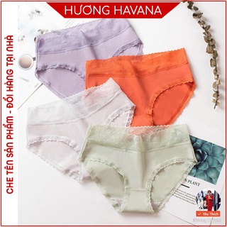 Quần lót nữ cotton HAVANA viền ren - quần chip nữ giá rẻ FLQ43