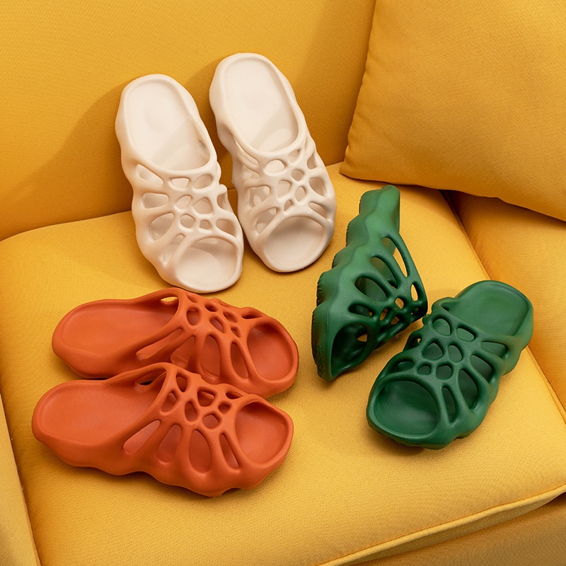 ✿✟Vibrato net sandals nữ nổi tiếng mùa hè xu hướng mới dép lỗ wave và đi trong nhà ASONGMAKE home sandal
