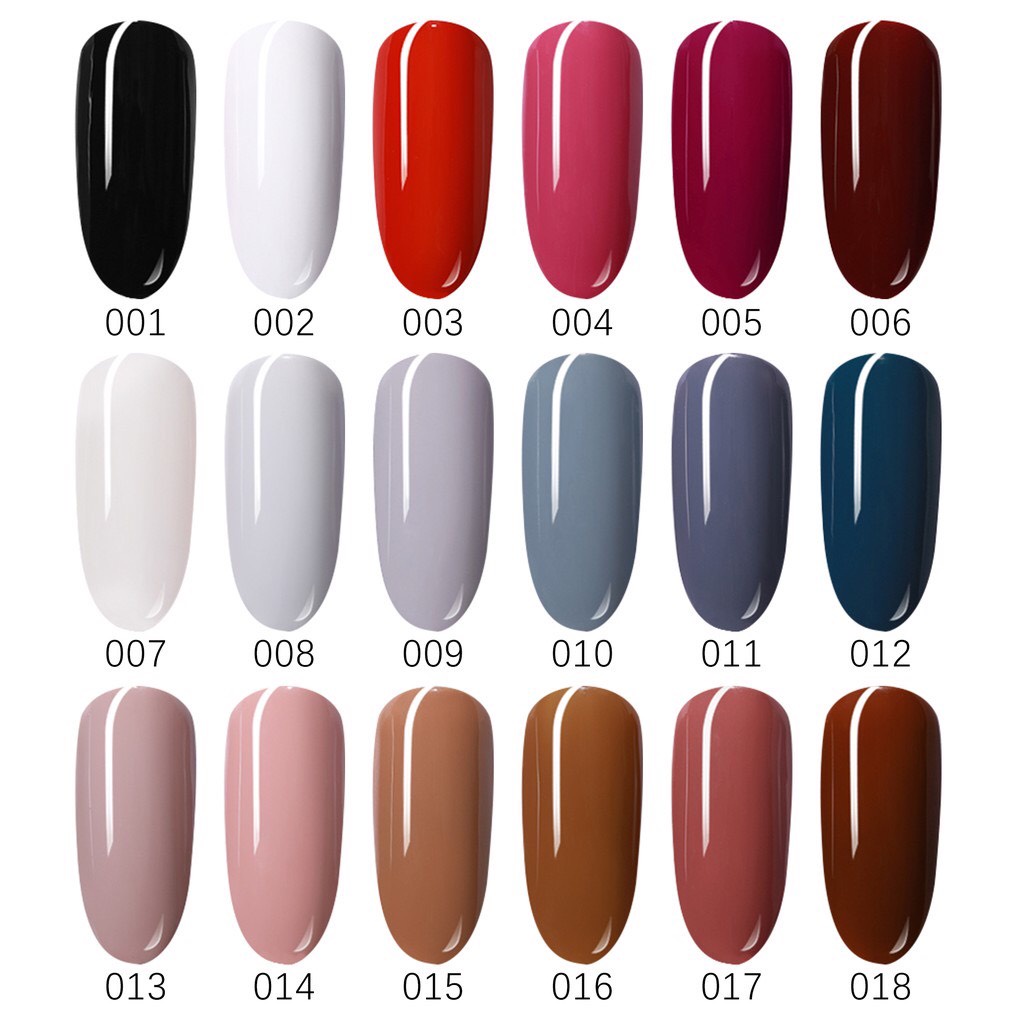 Set Sơn gel 72 màu sắc hiện đại  15ML NE001-NE072 top base top lì UV&amp;LED Mới cổ điển Sơn móng tay