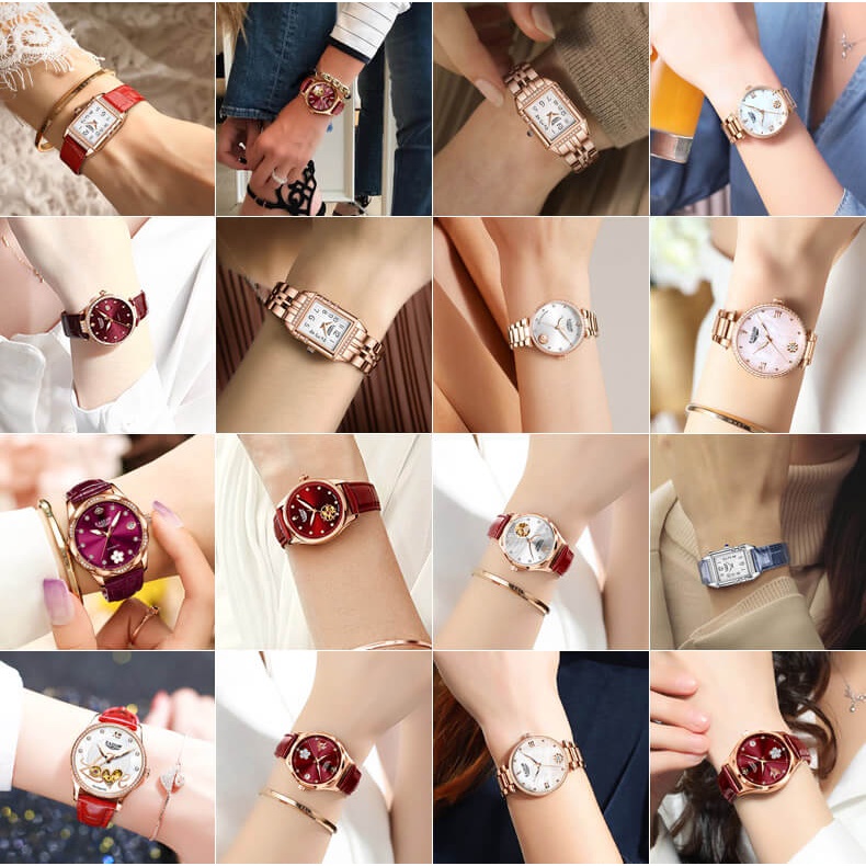 Đồng hồ nữ chính hãng KASSAW K918-3 Kính sapphire ,chống xước,Chống nước 30m ,BH 24 tháng,Máy pin (điện tử) ,dây da xịn