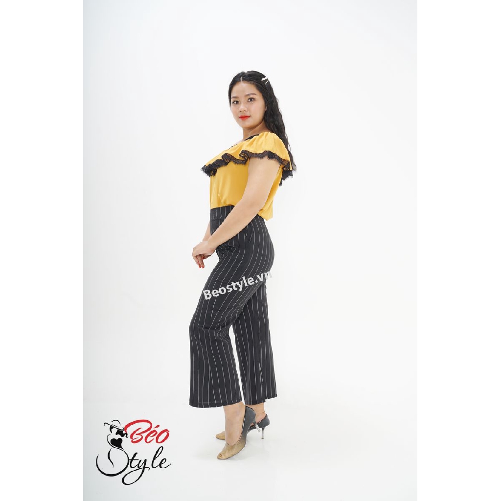 BIGSIZE nữ áo dây kiểu lệch vai beostyle cho người béo mập 55-100kg - Phù hợp đi tiệc, công sở hoặc đi chơi