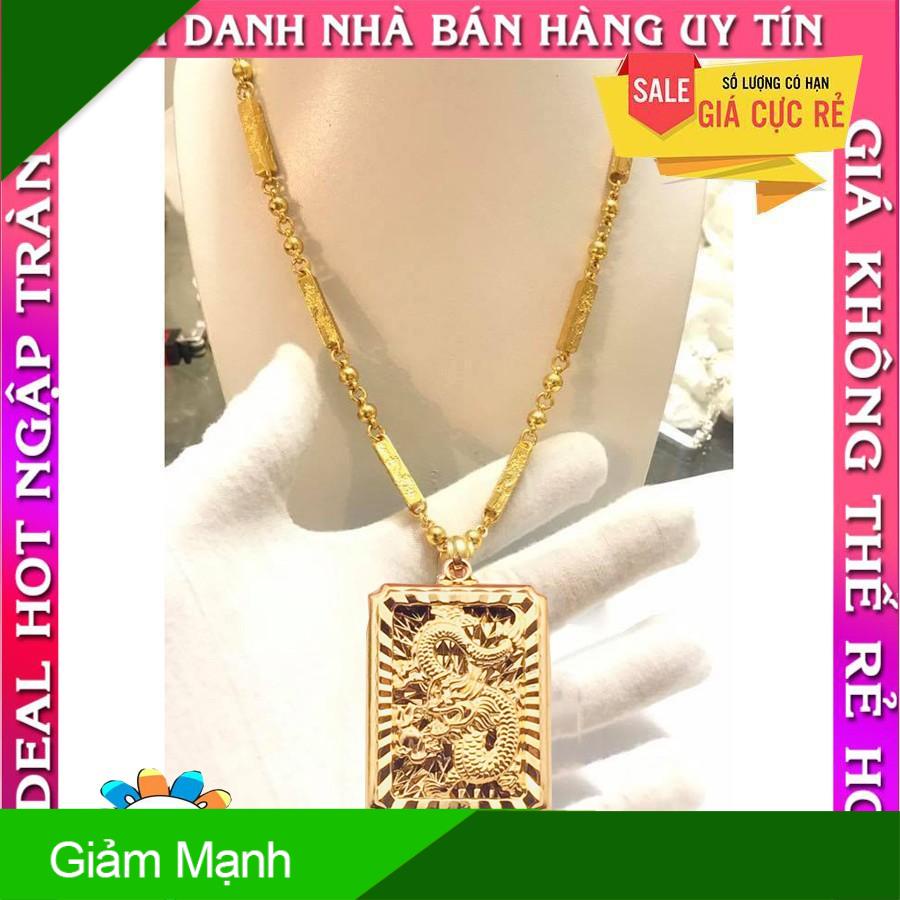 Dây chuyền trúc rồng nam Mặt Rồng Bay cao cấp trang sức mạ vàng 24k ( Ảnh Thật )