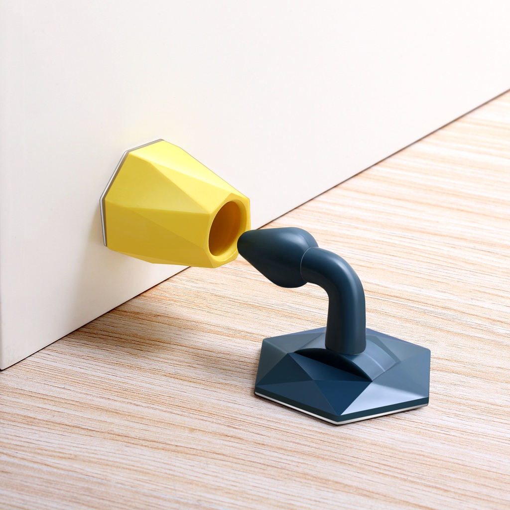 Dụng Cụ Chặn Cửa Toilet Bằng Silicone Chống Va Đập Tiện Dụng