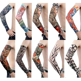 Găng Tay Chống Nắng Hình Săm Cho Nam Đi Phượt Tatoo-găng tay tay hình xăm