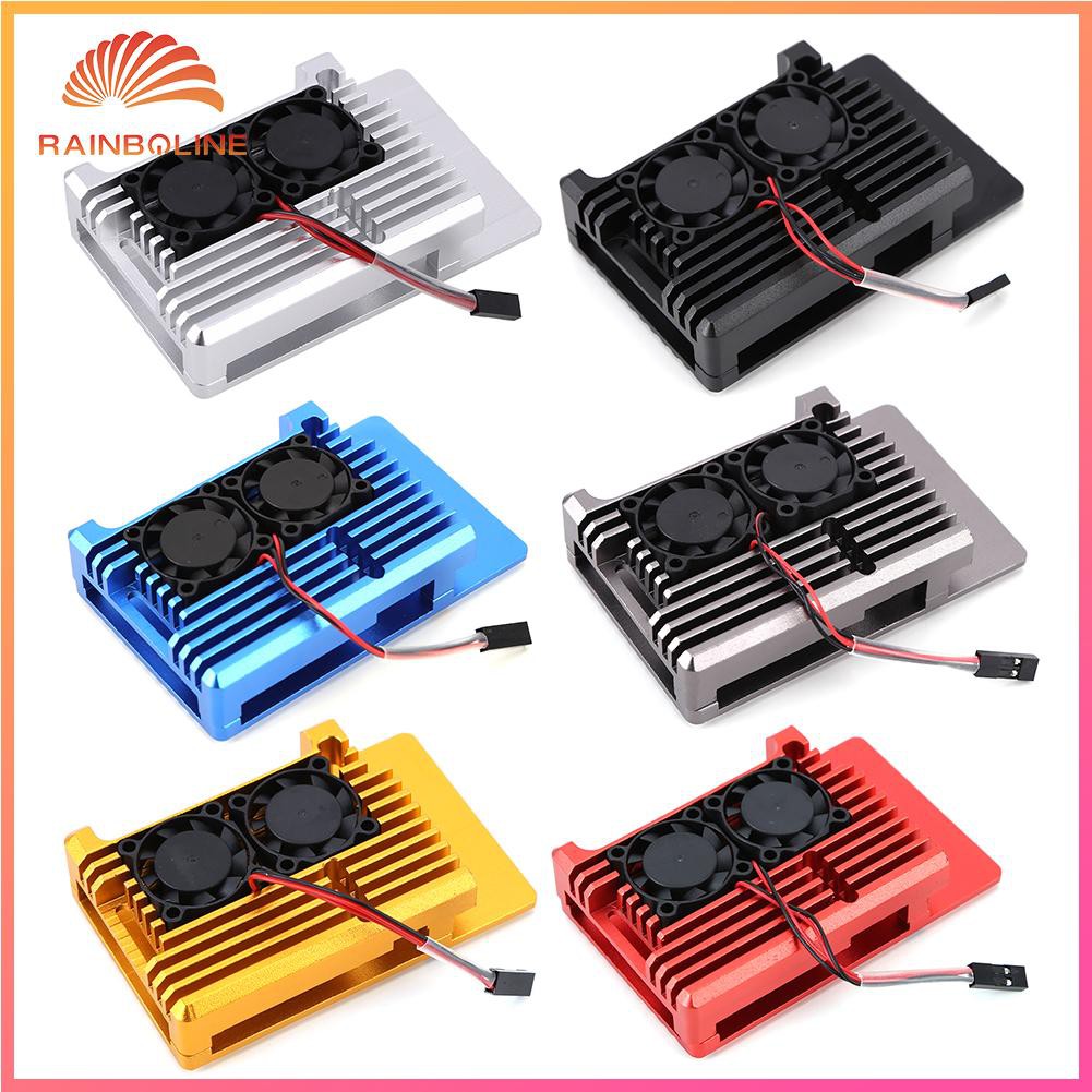 Bộ Vỏ Nhôm + Quạt Tản Nhiệt + Dụng Cụ Làm Mát Cho Raspberry Pi 4 Model B | BigBuy360 - bigbuy360.vn