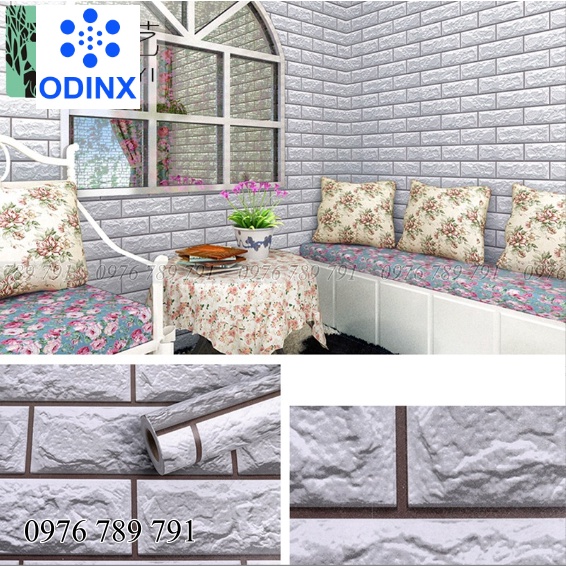 Giấy Dán Tường Phòng Ngủ 10m Có Keo Sẵn Trơn Nhám Đẹp Giá Rẻ ODINX