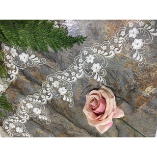 Ren chân cao cấp RC019 bản 10cm dùng may váy đầm thời trang, váy cưới, ren trang trí, decor