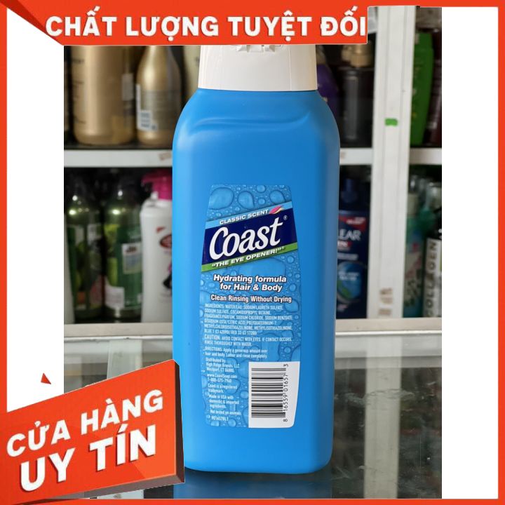 [ HÀNG NHẬP KHẨU] TẮM GỘI TOÀN THÂN COAST 946ML MỸ - Hair &amp; Body Wash - DÀNH CHO CẢ NAM LẪN NỮ - DIỆT TRỪ VI KHUẨN