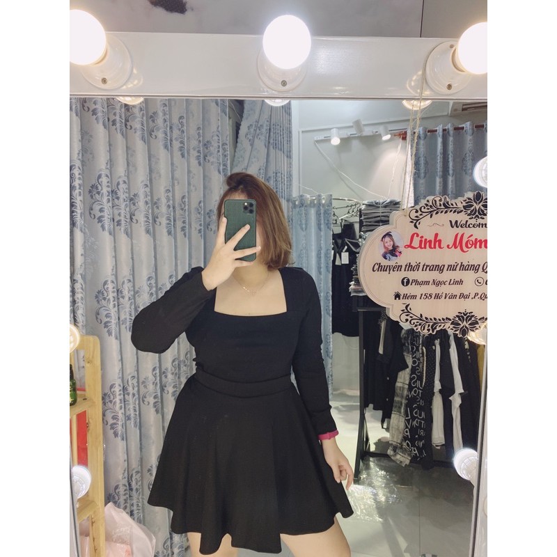 CHÂN VÁY XOÈ BIGSIZE THẦN THÁNH HÀNG NHÀ LINH MÓM