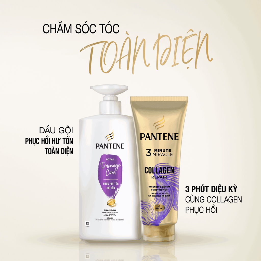 Combo Dầu Gội PANTENE ProV Chai 650ML/chai Và Dầu Xả PANTENE Chai 650ML/chai