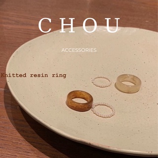 Set 2 nhẫn nhựa phối ngọc | chou accessories |
