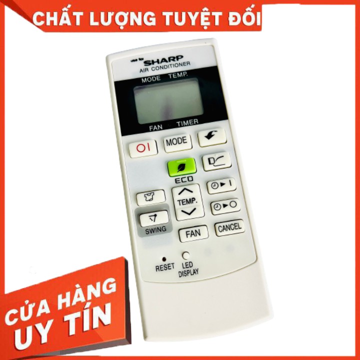 Điều khiển điều hòa, máy lạnh Sharp (nút xanh giữa)