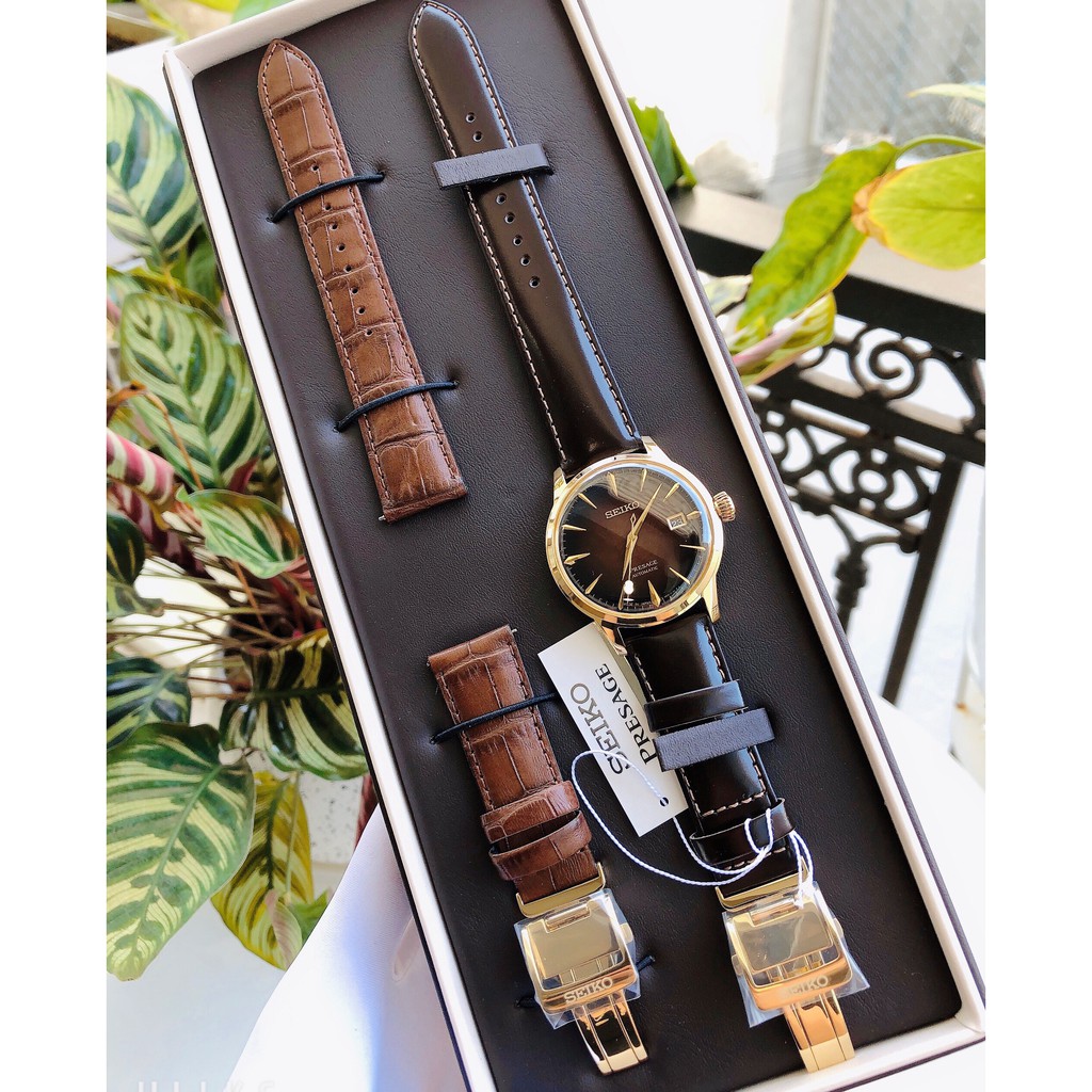 Đồng hồ nam Seiko Presage Cocktail Limited Edition SRPD36J1 - Mệnh Kim và Hỏa