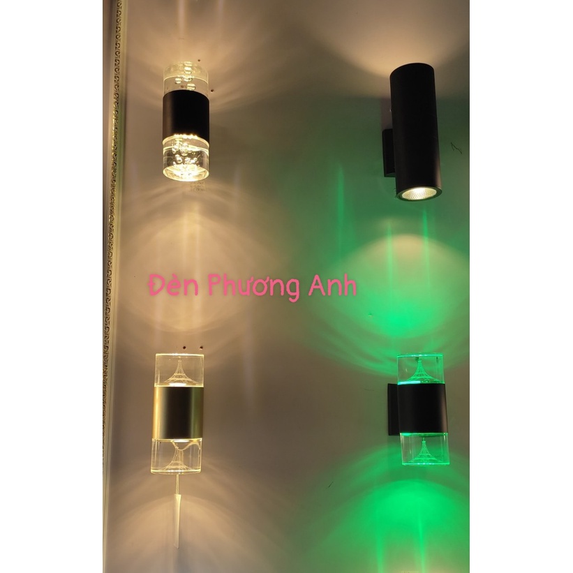 Đèn treo tường,cột 3 chế độ  đổi màu trang trí ngoài trời-trong nhà -12w-phi 90