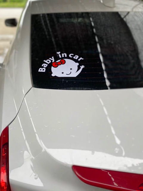 Tem dán xe hơi baby in car decal dán trang trí xe hơi phukienxehoith