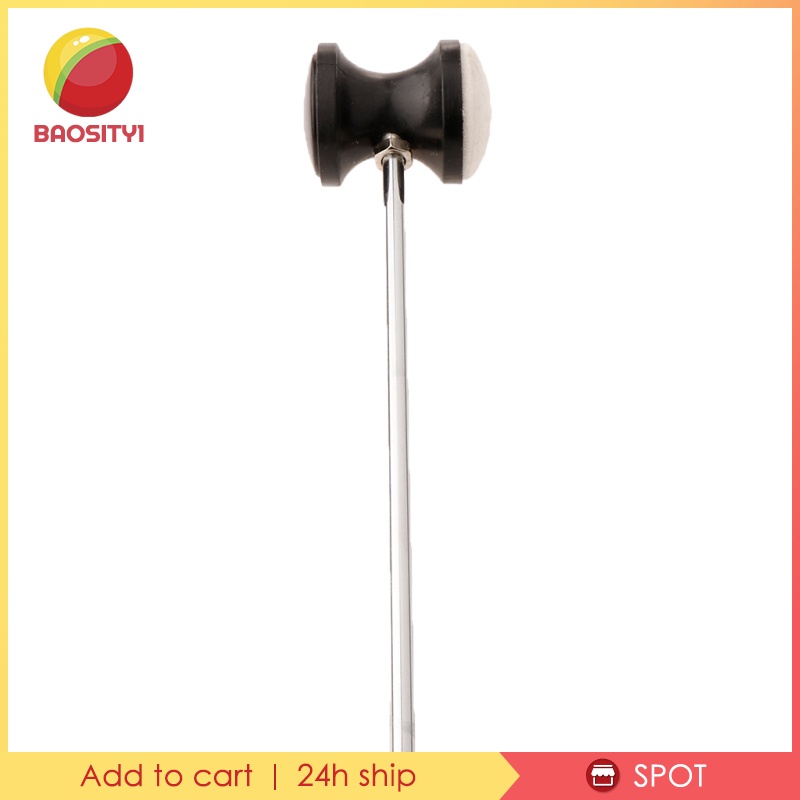 Durable Bass Kick Drum Pedal Beater Hammer Felt Head with Metal Shaft