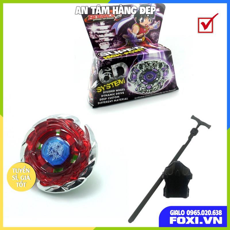 Bộ Con Quay Beyblade 6D System-Vòng Xoáy Thần Tốc-Chất Liệu Kim Loại-Kèm Dụng Cụ Khởi Động