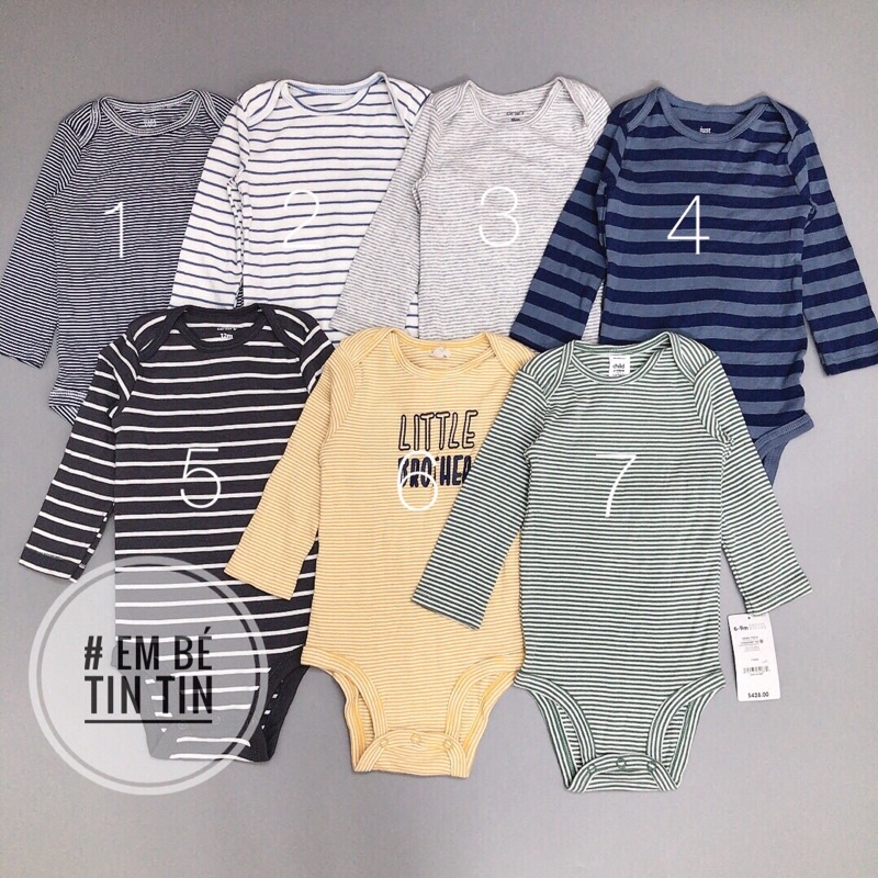 Body chip cho bé trai bé gái (size 3 đến 24m)