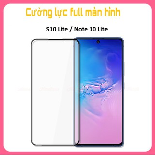 Kính cường lực SamSung Galaxy Note 10 Lite / S10 Lite Full màn hình Full keo viền đen siêu mỏng hàng chuẩn