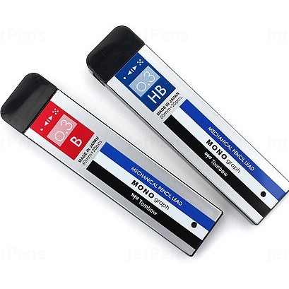 Hộp 20-40 Ngòi Chì Bấm Mono Graph Tombow Nhật Bản 0.3 MM và 0.5 MM Cây Đầu To