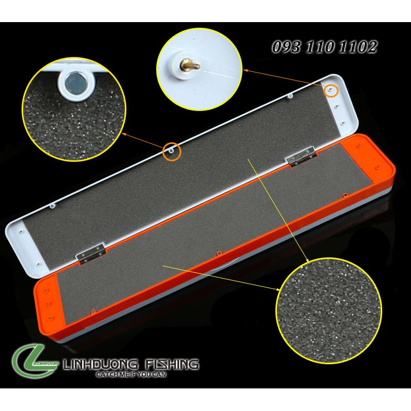 Hộp đựng phao và thẻo câu đài DAIWA 3 ngăn chất lượng tốt.