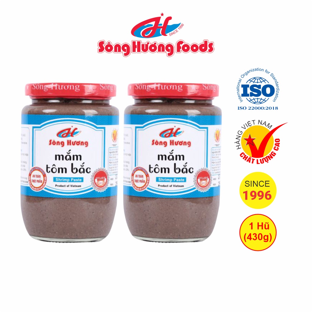 2 Hũ Mắm Tôm Bắc Sông Hương Foods Hũ 200g - Ăn kèm bún đậu , chấm xoài , thịt luộc , nấu bún riêu , kho thịt