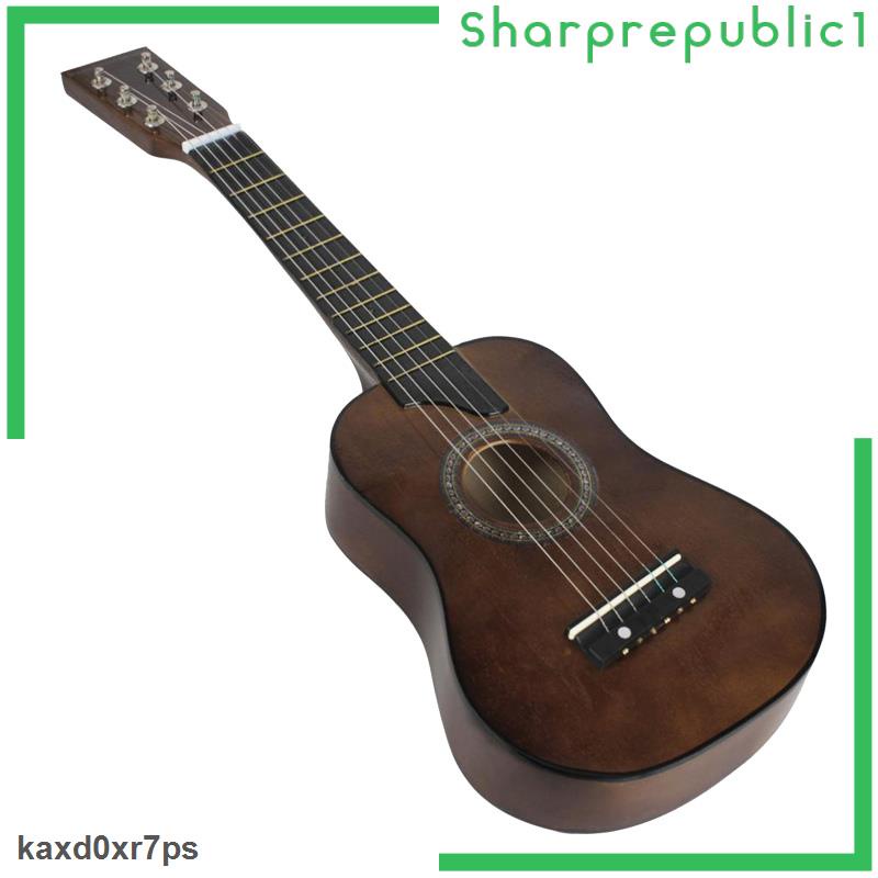 TỰ NHIÊN Đàn guitar acoustic đồ chơi mini 25 inch bằng gỗ luyện tập dành cho người mới bắt đầu