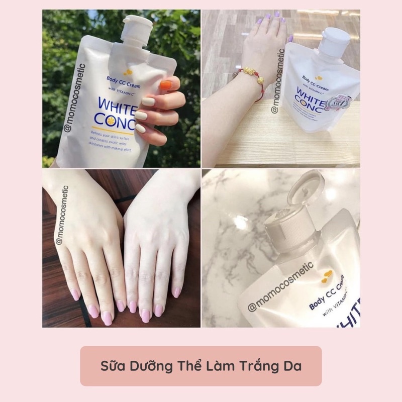 Sữa dưỡng thể trắng da White CC Cream Vitamin C White Conc Nhật