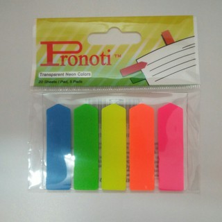 Giấy phân trang 5 màu nhựa Pronoti 45502