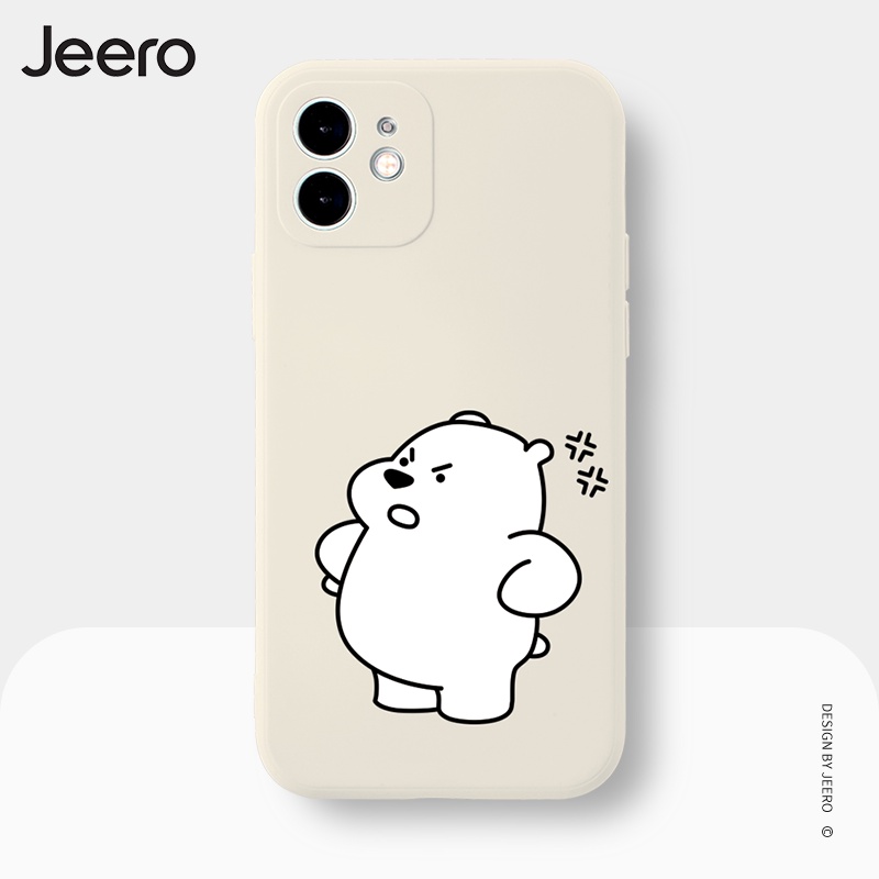 Ốp điện thoại JEERO hoạt hình cặp đôi dễ thương đẹp ngộ nghĩnh mềm Compatible for iPhone 15 14 13 12 11 Pro Max SE 2020 X XR XS 8 7 ip 6S 6 Plus kute HFC250