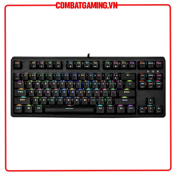 Bàn Phím Cơ E-DRA EK387L Rainbow / RGB - Phiên Bản 2022  hàng chính hãng