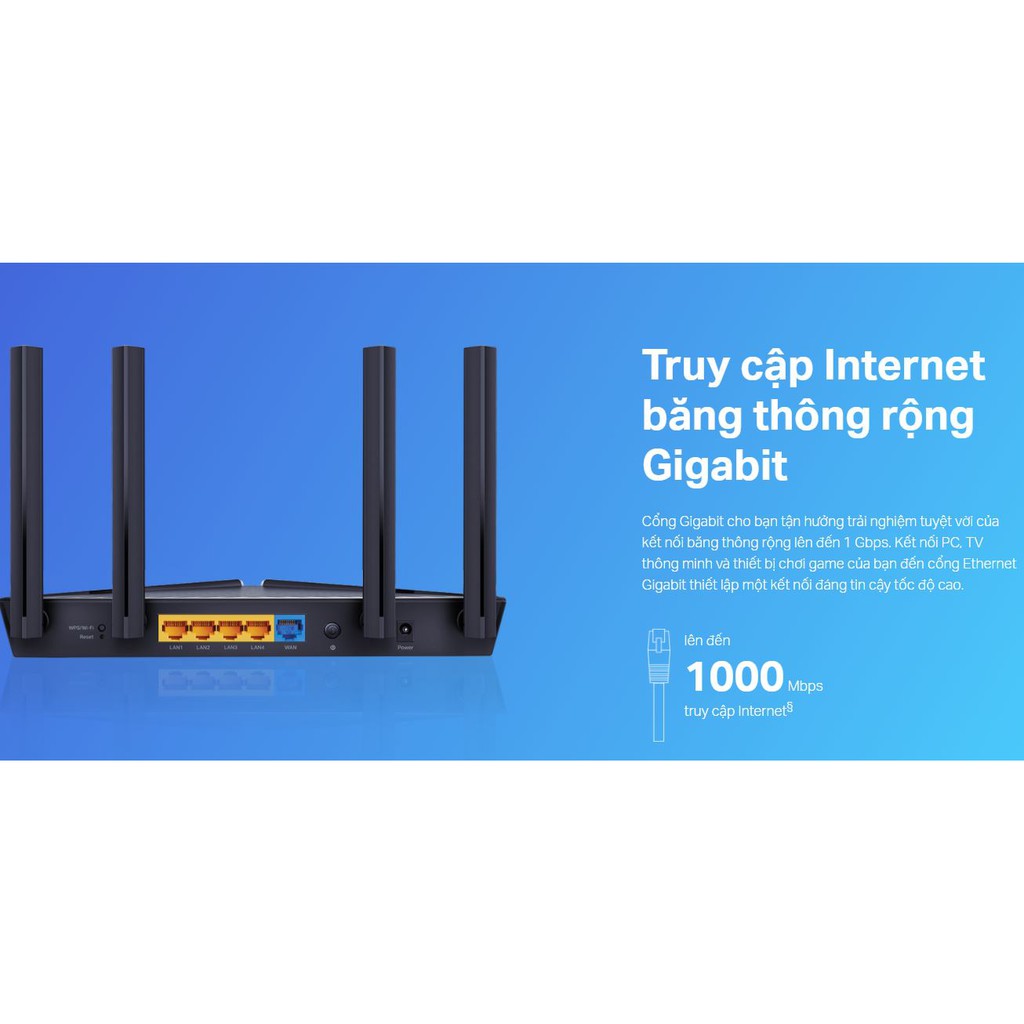 Bộ phát wifi Router Wi-Fi 6 AX1500 TP-LINK Archer AX10