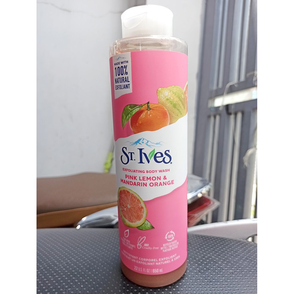 Sữa tắm làm sáng da Hương Cam Chanh St. Ives Even & Bright body wash 650ml