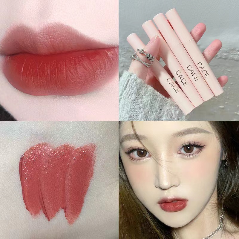 Bộ Son Kem Lì Kèm Kem Dưỡng Môi Trang Điểm Dự Tiệc