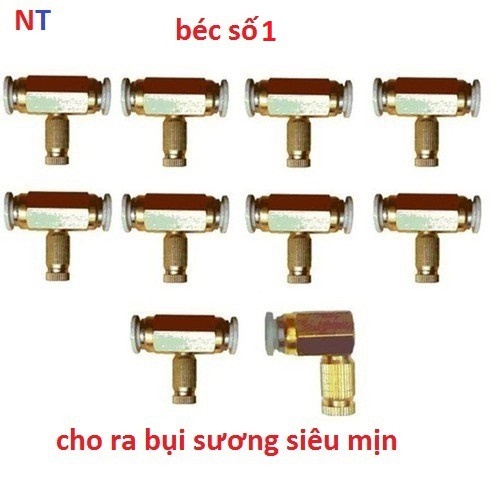 Bộ 10 béc phun sương bằng đồng