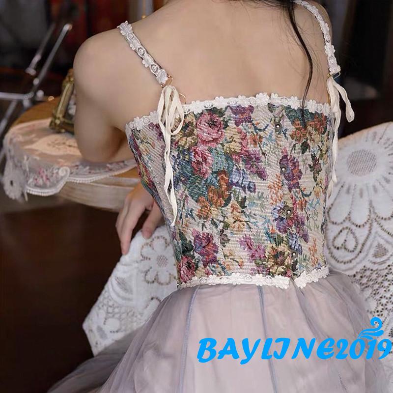 Áo hai dây cổ thuyền phong cách vintage quyến rũ cho nữ