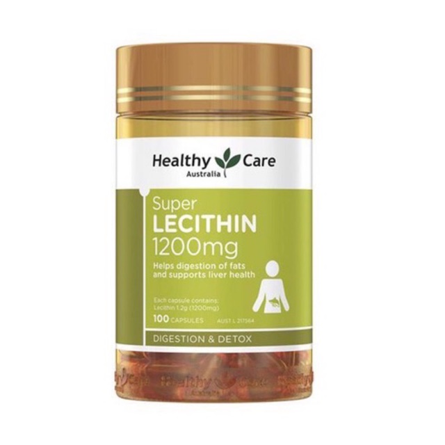 Mầm đậu nành Healthy care Lecithin 100 viên - Đủ bill Chemist - Beauty Shop