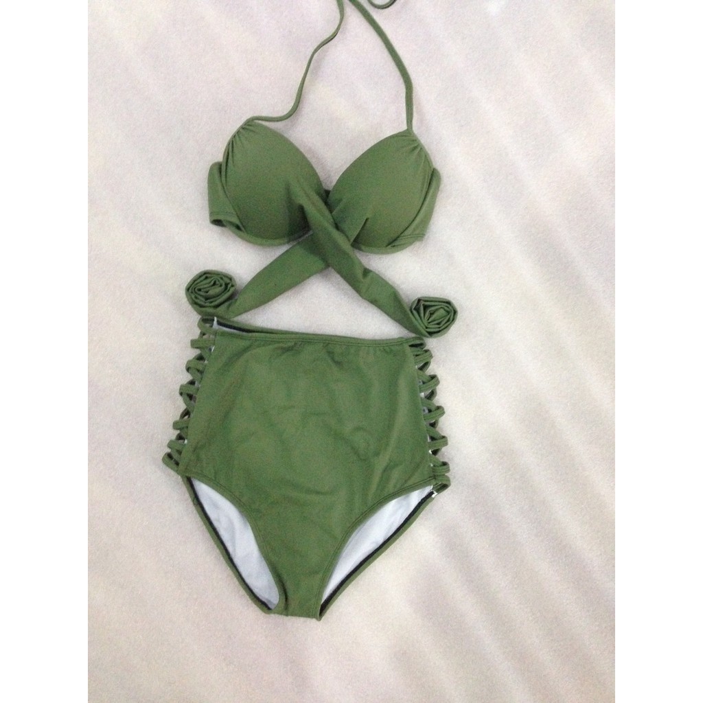 Bikini 2 Mảnh chéo rêu ( Ảnh chụp thật)
