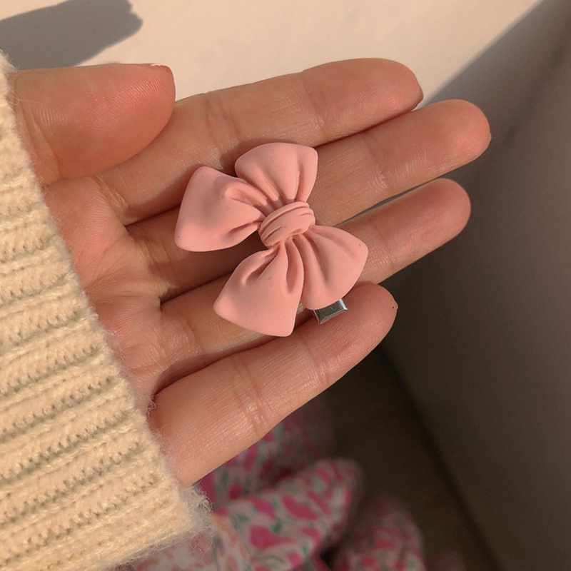 Set 5 Kẹp Tóc Hình Trái Tim / Hoa Trà / Trái Tim Màu Hồng Xinh Xắn Thời Trang Dự Tiệc Cho Nữ