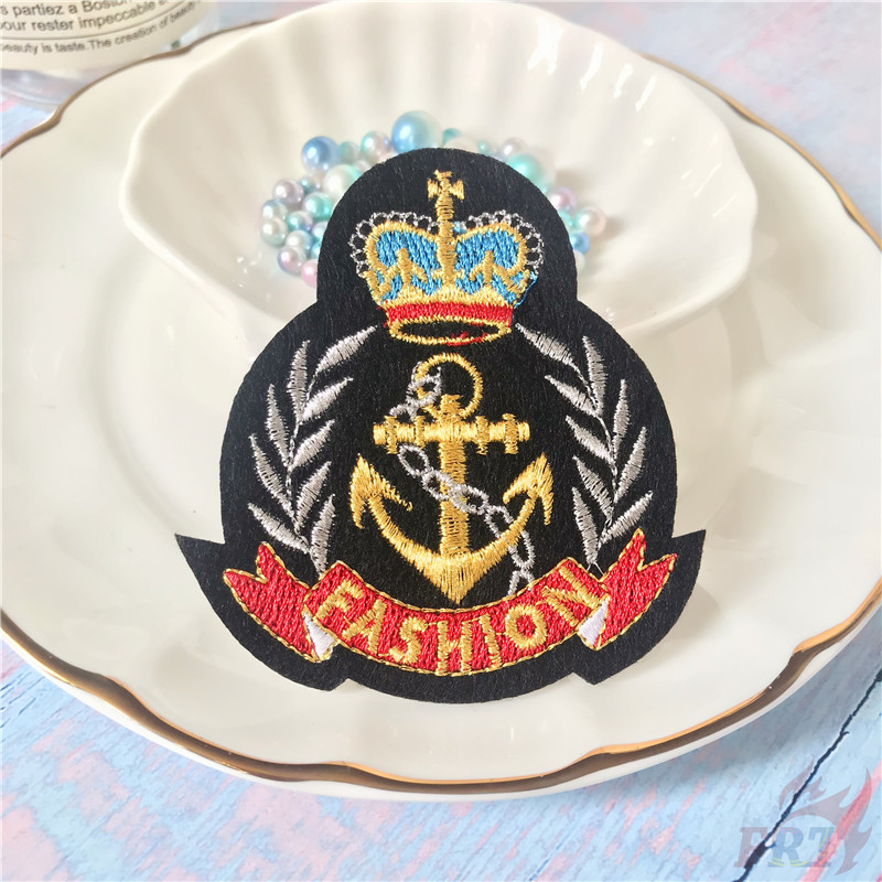♚ Sticker Ủi Thêu Hình Vương Miện Phong Cách retro ♚ 1pc Tự May Tự Làm Trên Sắt Trên Các Bản Vá Lỗi
