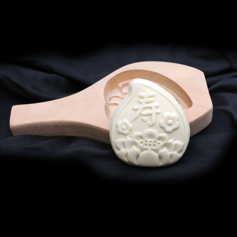 Khuôn Làm Bánh Trung Thu / Bánh Bao In Họa Tiết Độc Đáo Tiện Dụng