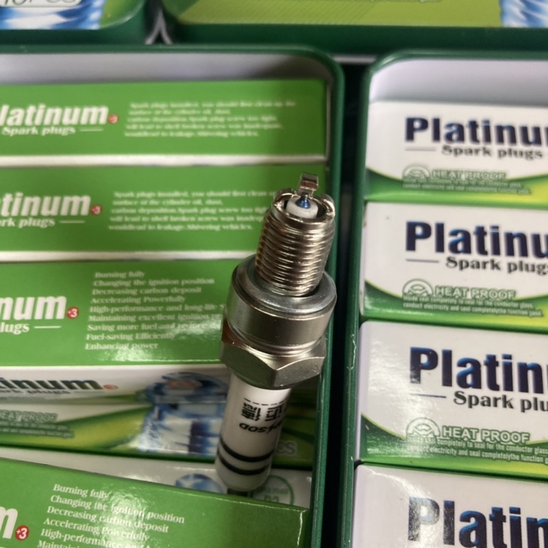 Bugi 3 chân OHM GOL PLATINUM chân bạch kim siêu mạnh phù hợp tất cả loại xe