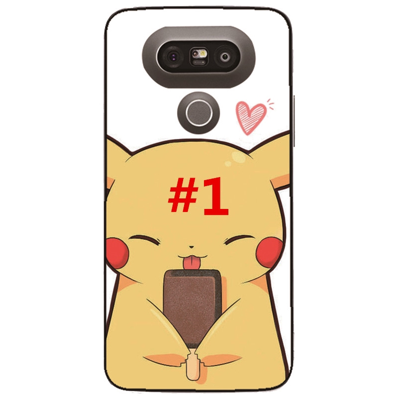 Ốp điện thoại TPU chống sốc hình Pikachu cho LG G7 G6 G5 G4 G3 G2