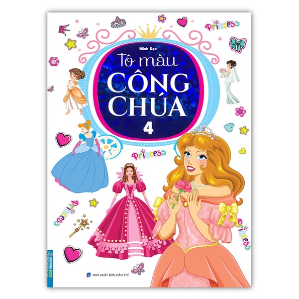 Sách - Tô màu công chúa Tập 4