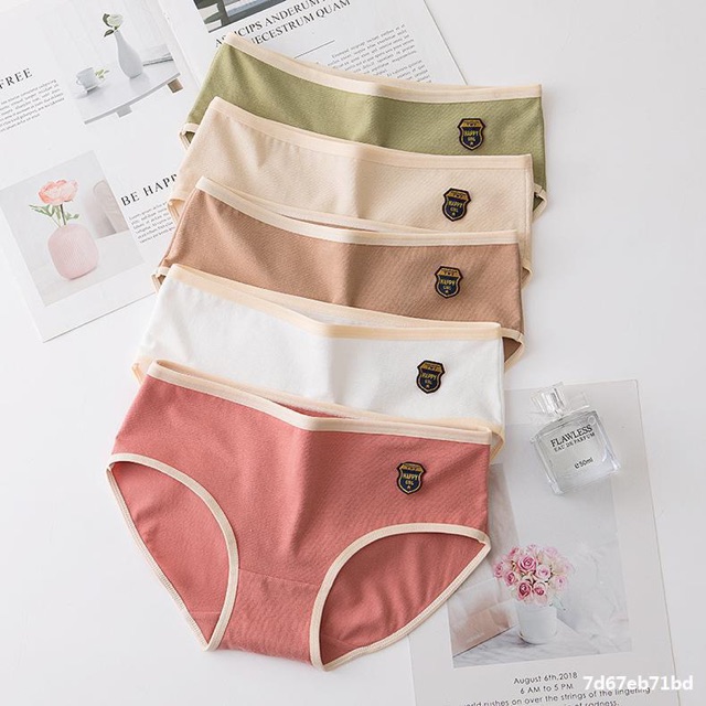 Quần Lót Nữ Cotton Bigsize Cao Cấp Nâng Mông Thông Hơi Hoạ Tiết Happy Girl Dễ Thương TOPBRA QL16